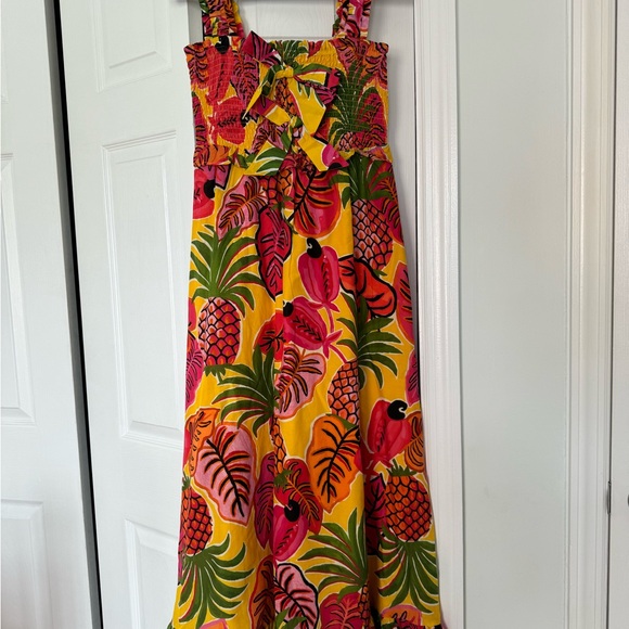 Farm Rio yellow fruit dream dress! Worn once - Picture 5 of 6